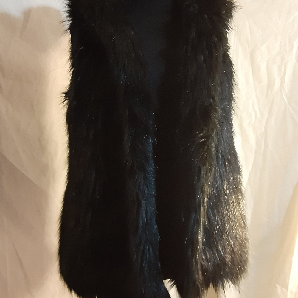 Willi Smith Hooded faux fur vest